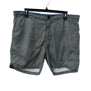 Scotch & Soda Swim Trunks XL Grey Blue Space Dye Hybrid Board Shorts